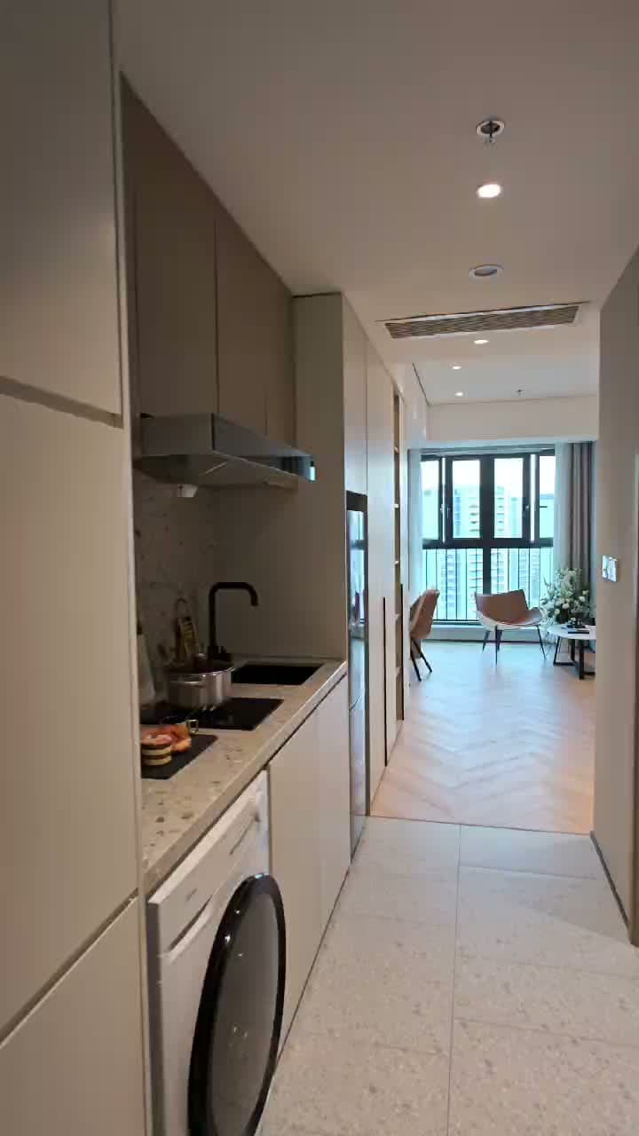 Qianwan Park Station, Huacao・Yifang Apartment, 1bd
