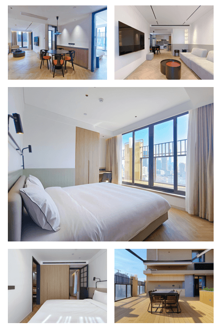 Baoshan Road Station, Shanghai Jing'an Bolin Executive Apartment, 2bds