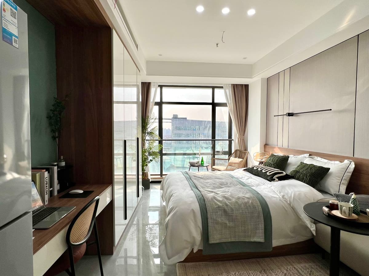 Dingbian Road Station, Luofujia Apartment, 1bd