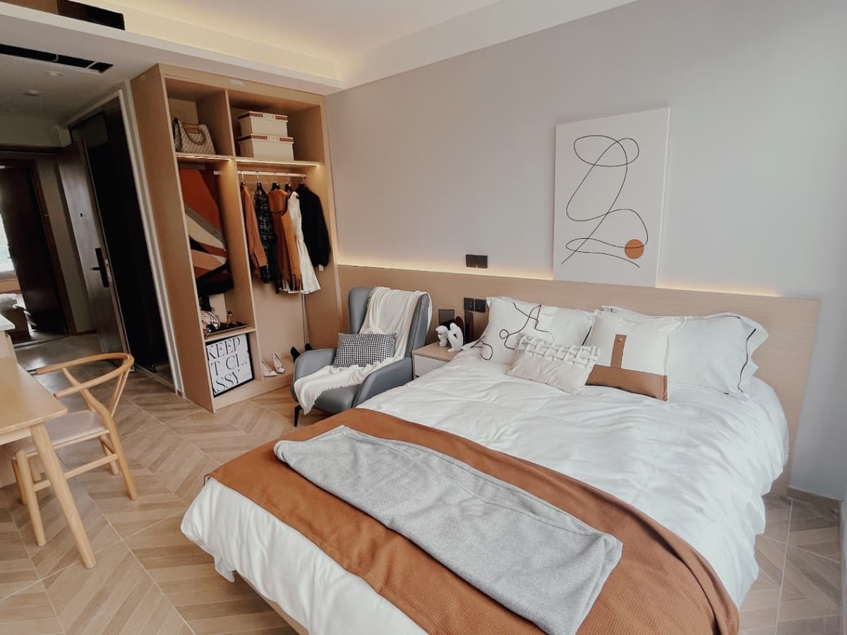 Qibao Station, Baker New Youth Apartment (Qibao Branch), 1bd