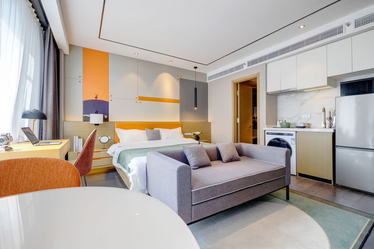 Zhongtan Road Station, Shanghai Xinghui Apartment, 1bd