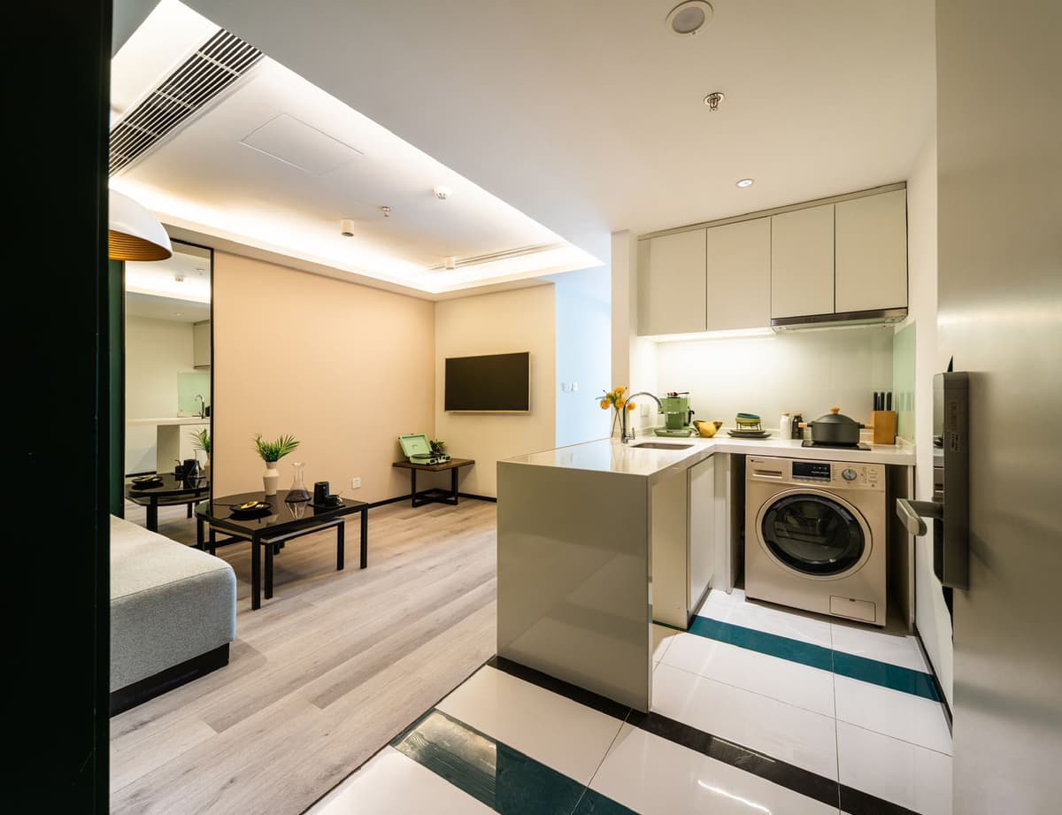 Zhongtan Road Station, Shanghai Xinghui Apartment, 1bd